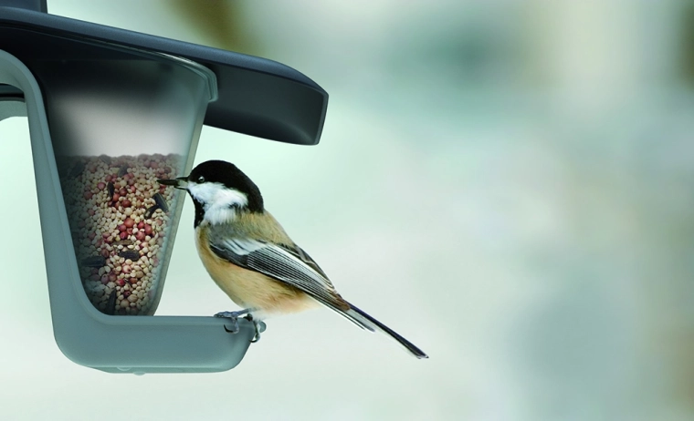 Karma w suchym miejscu dzięki pochyłemu daszkowi