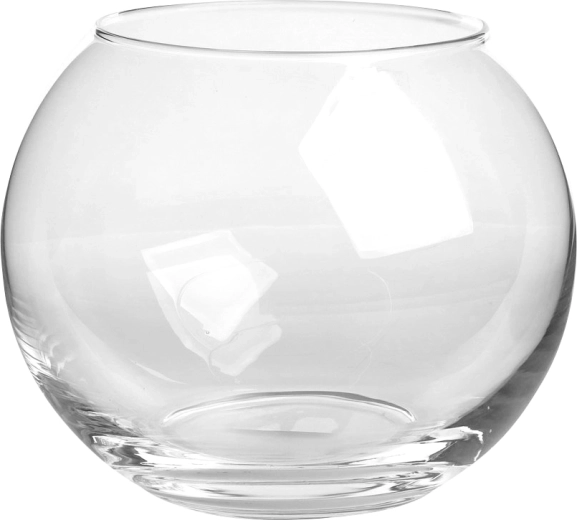Szklany wazon kula 20 cm