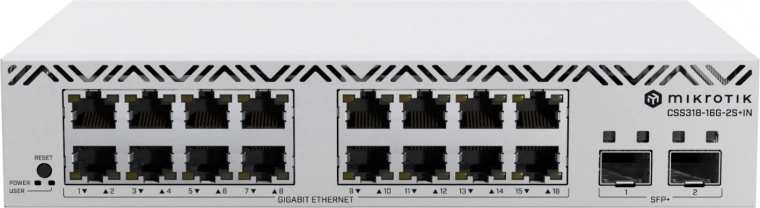 MikroTik smart switch 16× Gigabit Ethernet i 2× SFP+