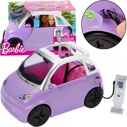 Auto Cabrio dla Barbie z elektryczną stacją