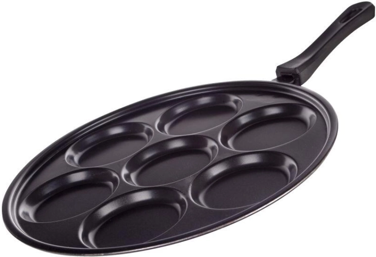 Patelnia do racuchów 29 cm na 7 sztuk z nieprzywierającą powłoką