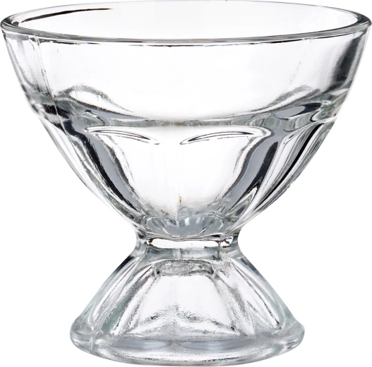 Mocne, przejrzyste szkło z dekoracyjnym reliefem