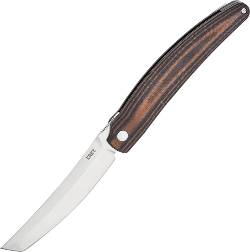 CRKT Ancestor składany nóż kieszonkowy 9,1 cm, czarno-brązowy, G10