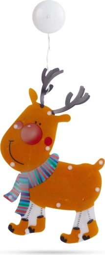 LED-owa dekoracja okienna renifer 28 × 17 cm