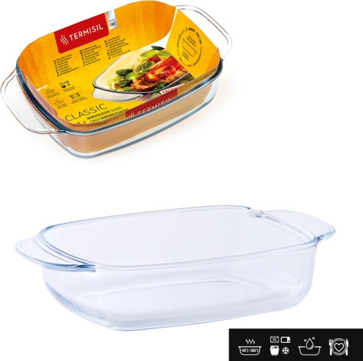 Szklana żaroodporna brytfanna 1,4 l TERMSIL Classic
