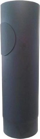 Rura dymowa z otworem 120 mm, długość 500 mm, grubość 1,5 mm, czarna