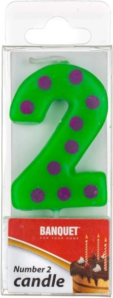 Świeczka urodzinowa cyfra 2