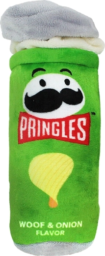 Zielona piszcząca zabawka dla psów Pringles