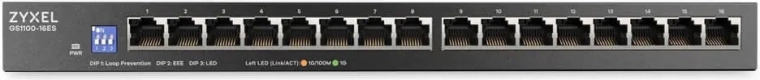 16× gigabitowy port dla wysokiej przepustowości