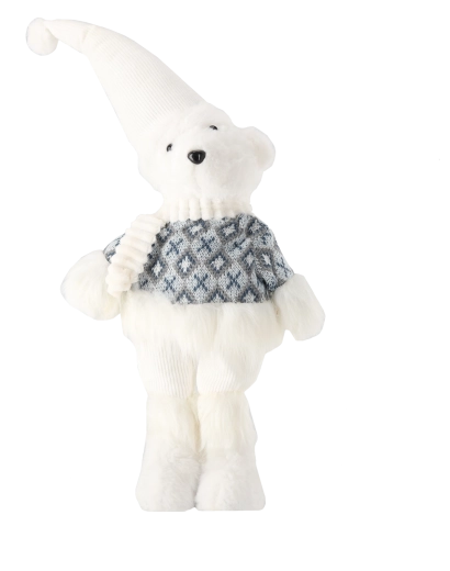 Miękki wygląd i zimowe, dzianinowe detale