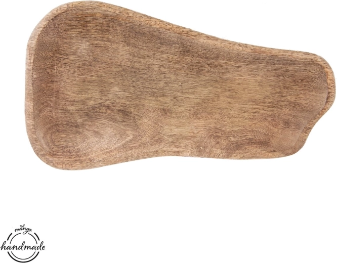 Owalna taca do serwowania z drewna mango 41 × 23 cm