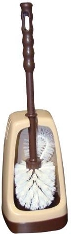 Zestaw WC z kwadratowym uchwytem i szczotką 7 cm z czyścikiem krawędzi