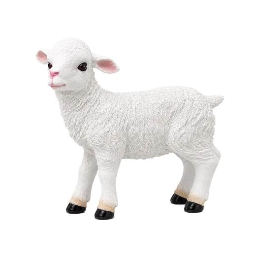 Dekoracyjna figura owcy do szopki bożonarodzeniowej 34 × 13 × 32 cm
