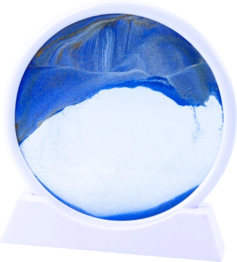 Kojący efekt 3D z niebieskim piaskiem