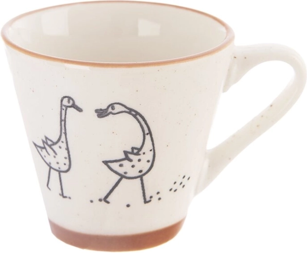 Porcelanowy kubek do espresso Statek – gęś 0,07 l