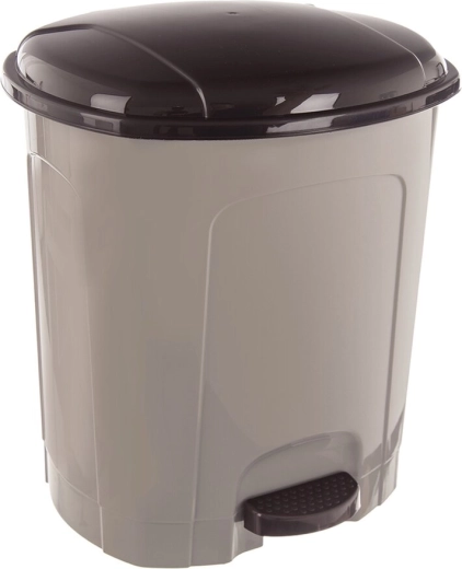 Pedałowy kosz na śmieci 5,5 l w kolorze kawowego brązu
