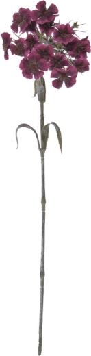 Sztuczny goździk w ciemnoróżowym kolorze 55 cm