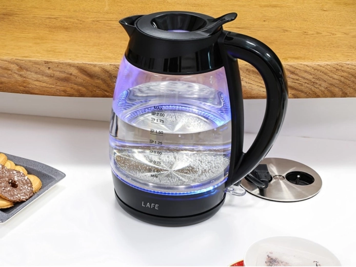 Szklane korpus z podświetleniem LED