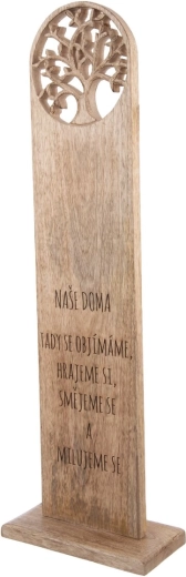 Nasza domowa drewniana deska do serwowania z drewna mango 80 cm