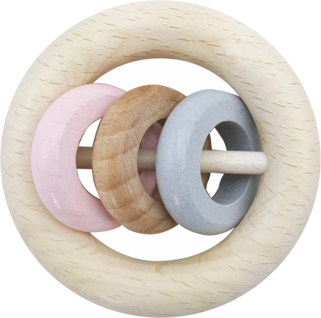 Hess grzechotka trzy kółka różowe