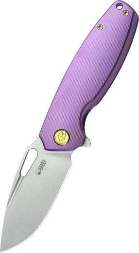 Kubey Tityus nóż składany 8,6 cm, fioletowy tytan