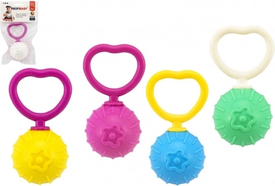 Retro plastikowa grzechotka z kulką (0 m+)