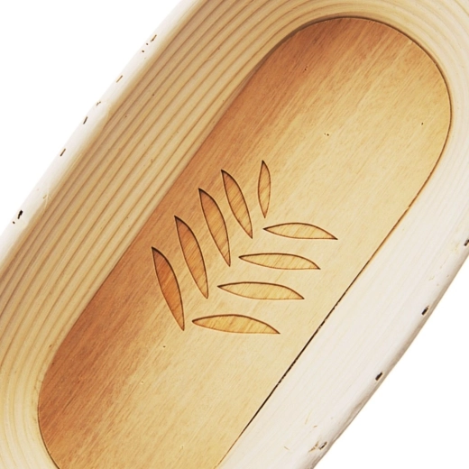 Dekoracyjny motyw liścia na dnie