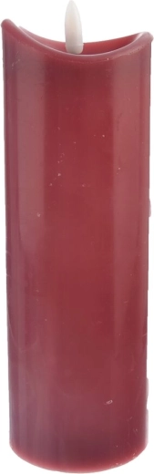 Bordowa świeca LED z timerem 20 cm