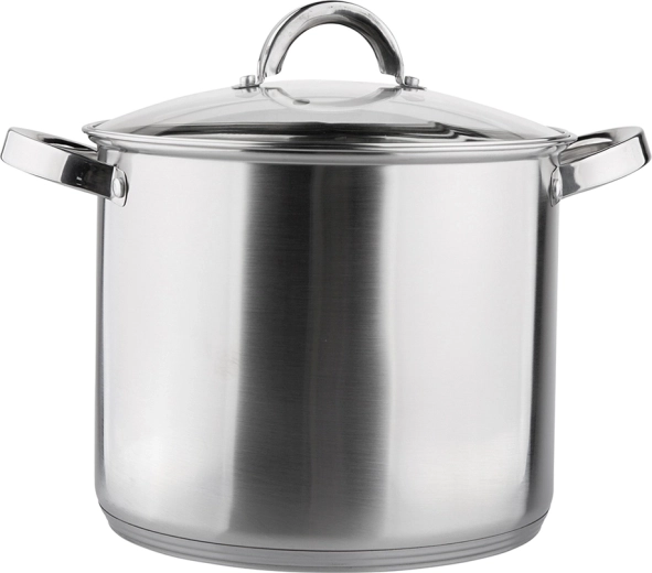 Wysoki garnek ze stali nierdzewnej FABIO 22 cm, 7 l ze szklaną pokrywką