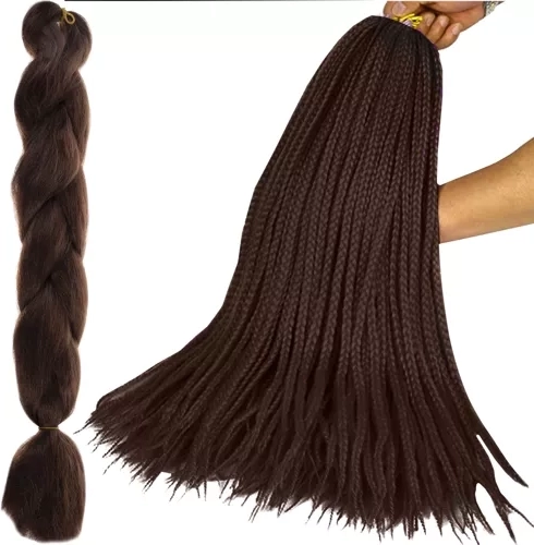 Syntetyczne warkocze brązowe 60 cm