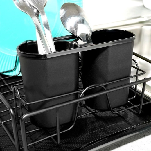 Dwukomorowy pojemnik na sztućce