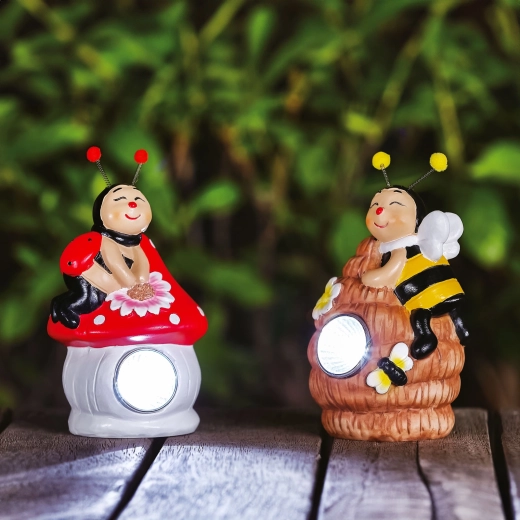 Solarna figurka LED w kształcie zwierzątka do ogrodu - 1 sztuka