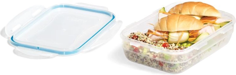 Pojemnik na żywność EASY MATCH prostokątny 850 ml, turkusowy