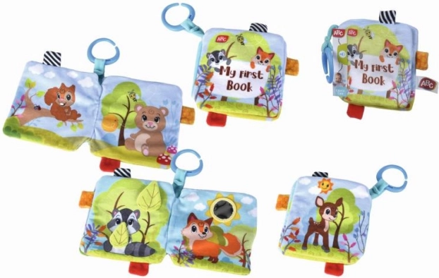 Miękka tekstylna książeczka Forest Friends dla niemowląt 17 cm