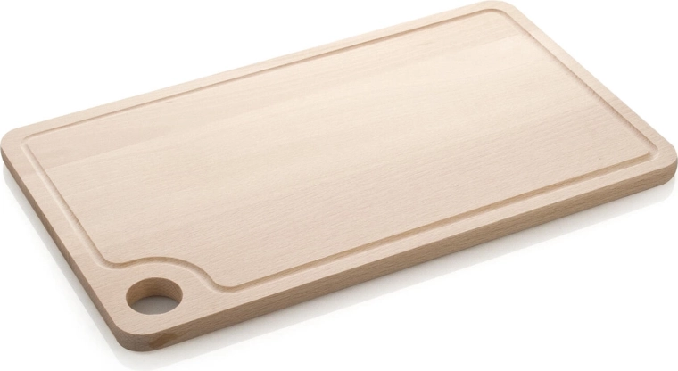 Drewniana deska do krojenia z rowkiem BRILLANTE 42 × 25 cm