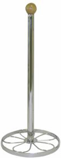 Stojak na ręczniki papierowe z drewnianą kulką, 34 × 14 cm