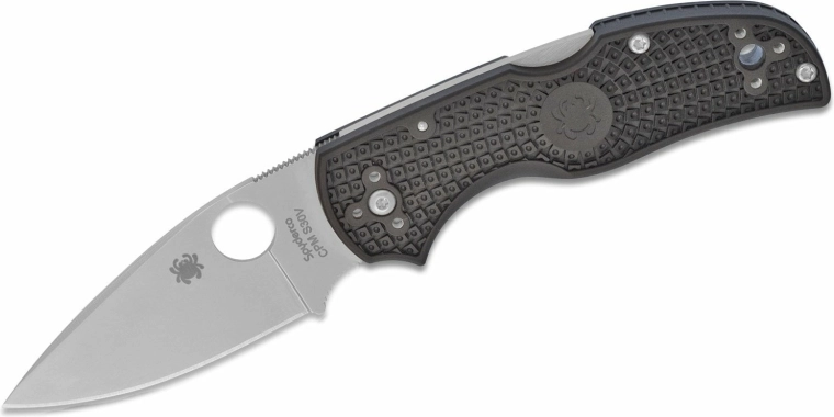 Spyderco Native 5 nóż kieszonkowy 7,5 cm, satyna, czarny FRN