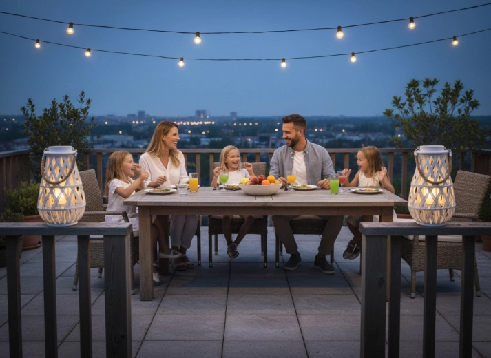 Gotowy także na wieczory na tarasie