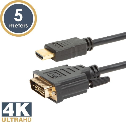 Kabel DVI-D na HDMI 5 m