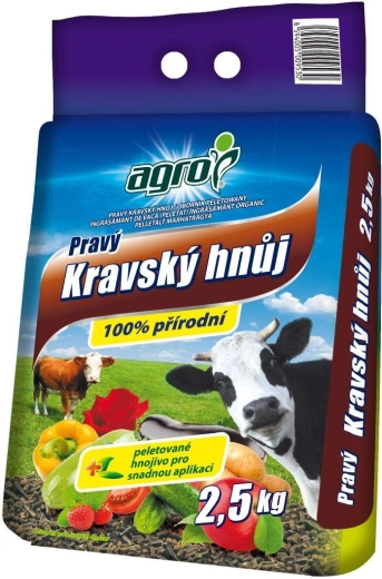 Prawdziwy krowi obornik granulowany 2,5 kg Agro