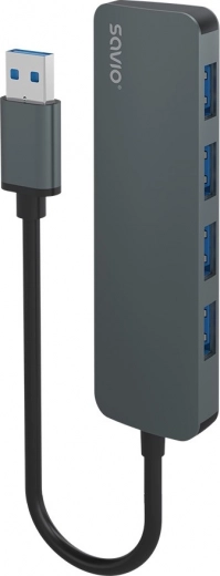 Savio 4-portowy hub USB 3.1 Gen 1 (USB‑A)