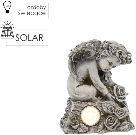 Dekoracyjna figurka anioła z oświetleniem LED GardenLine