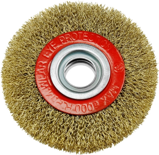 Okrągła stalowa szczotka 100 mm, drut 0,3 mm