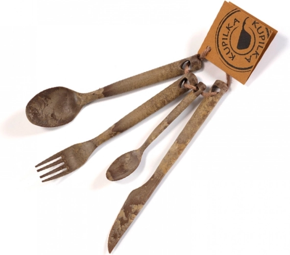 Kempingowy zestaw sztućców KUPILKA Cutlery Brown