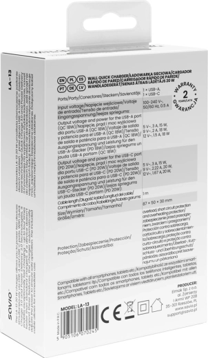 Kompletny zestaw z kablem USB‑C – USB‑C