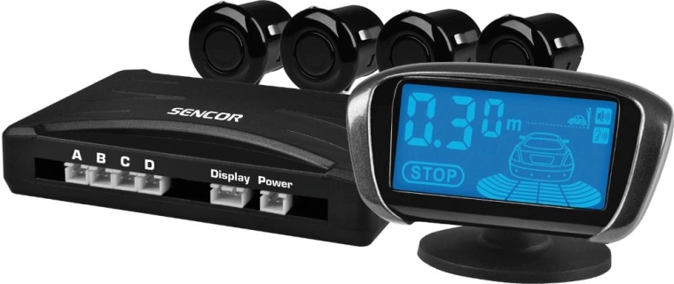 Sencor czujniki parkowania z bezprzewodowym wyświetlaczem LCD