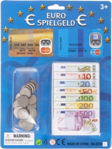 Pieniądze do zabawy EUR – banknoty, monety i karty płatnicze MEGA CREATIVE