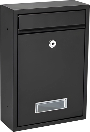 Skrzynka pocztowa RENEW FORCE czarna 32 × 21,5 × 8,5 cm - 1 szt.