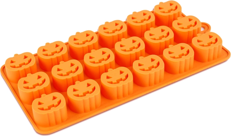 Halloweenowa silikonowa forma do lodu w kształcie dyni