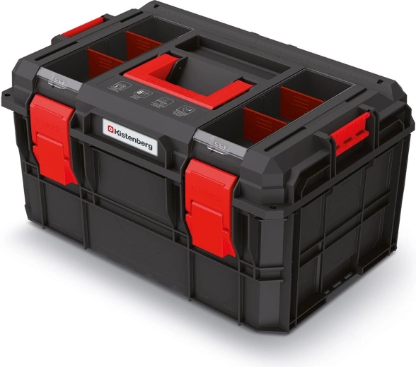 Modułowa skrzynia na narzędzia X‑BLOCK LOG 546 × 380 × 307 mm, czarna